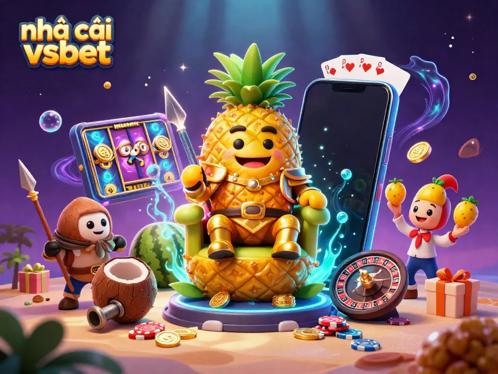 Engage in thrilling gaming action at nhà cái vsbet with vibrant characters and dynamic casino elements.