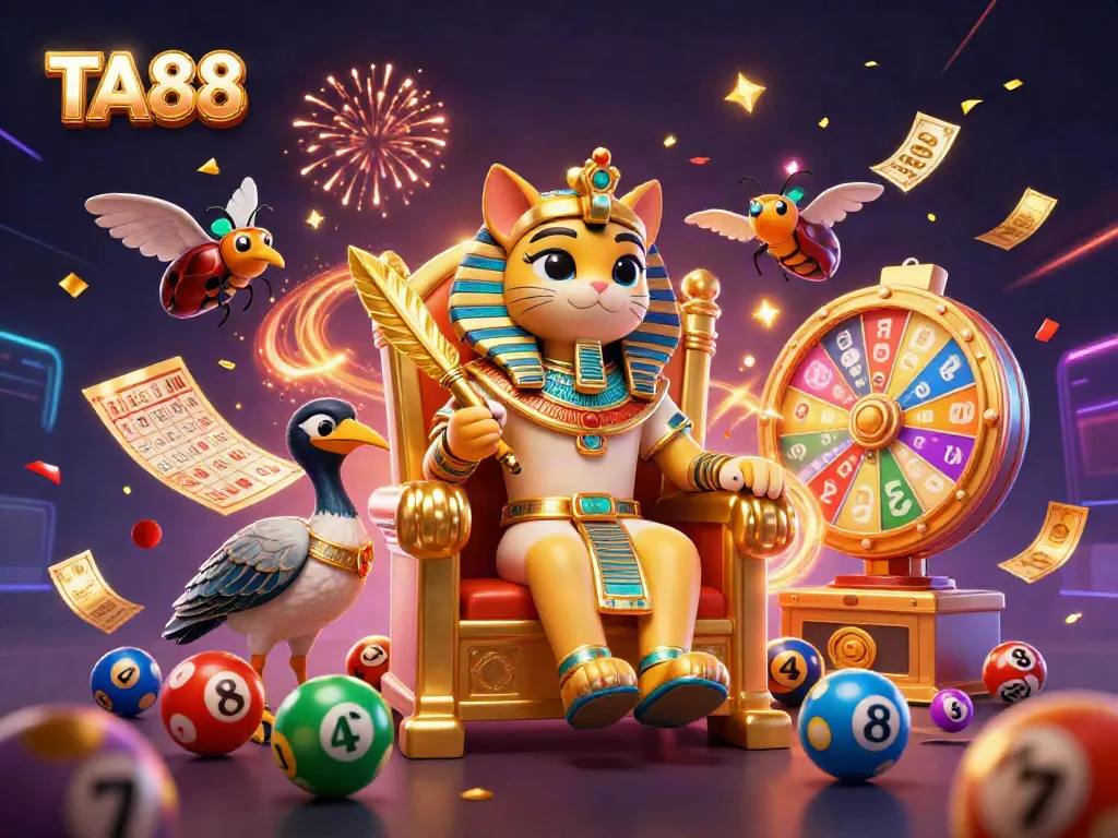 Experience thrilling games at TA88 with colorful vibrant elements and dynamic characters.