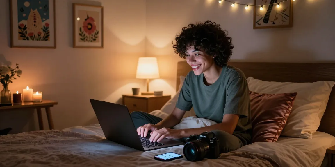 Immersive ai sex chat experience in a cozy bedroom setting with engaging atmosphere
