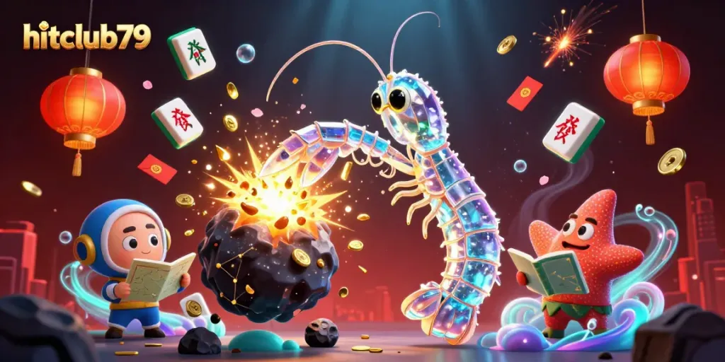Experience the excitement of hitclub79 with vibrant casino elements and action-packed scenes.