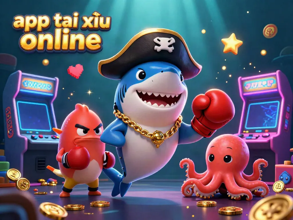 Experience the excitement of app tài xỉu online with vibrant characters and casino-themed visuals.
