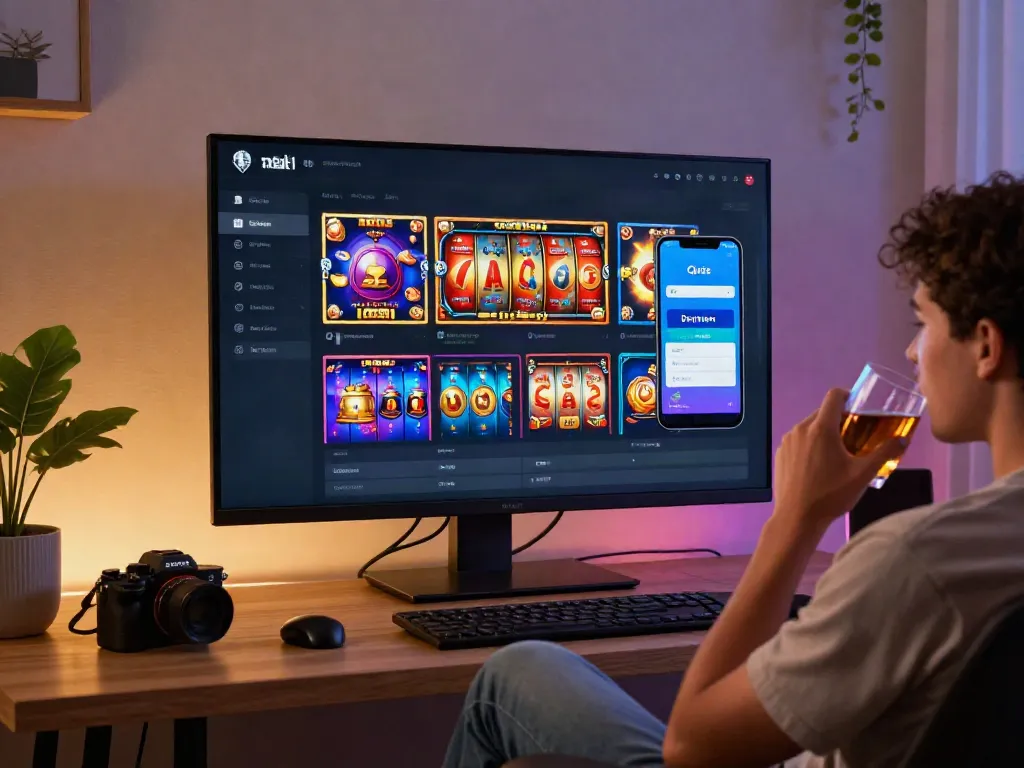 Engaging user interface showcasing slot qris payment method on gaming platform.
