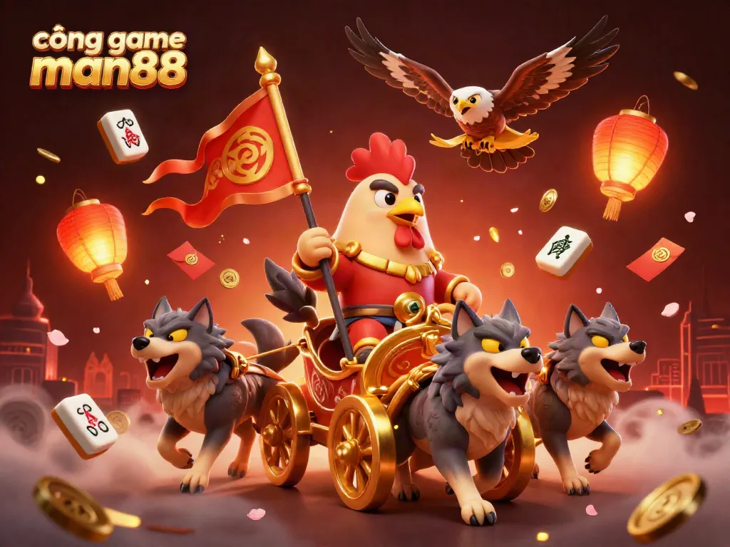 Experience thrilling gaming at cổng game man88 with vibrant characters and dynamic casino elements.