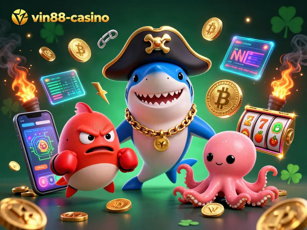 Play exciting games at vin88-casino with dynamic characters in an engaging casino scene.