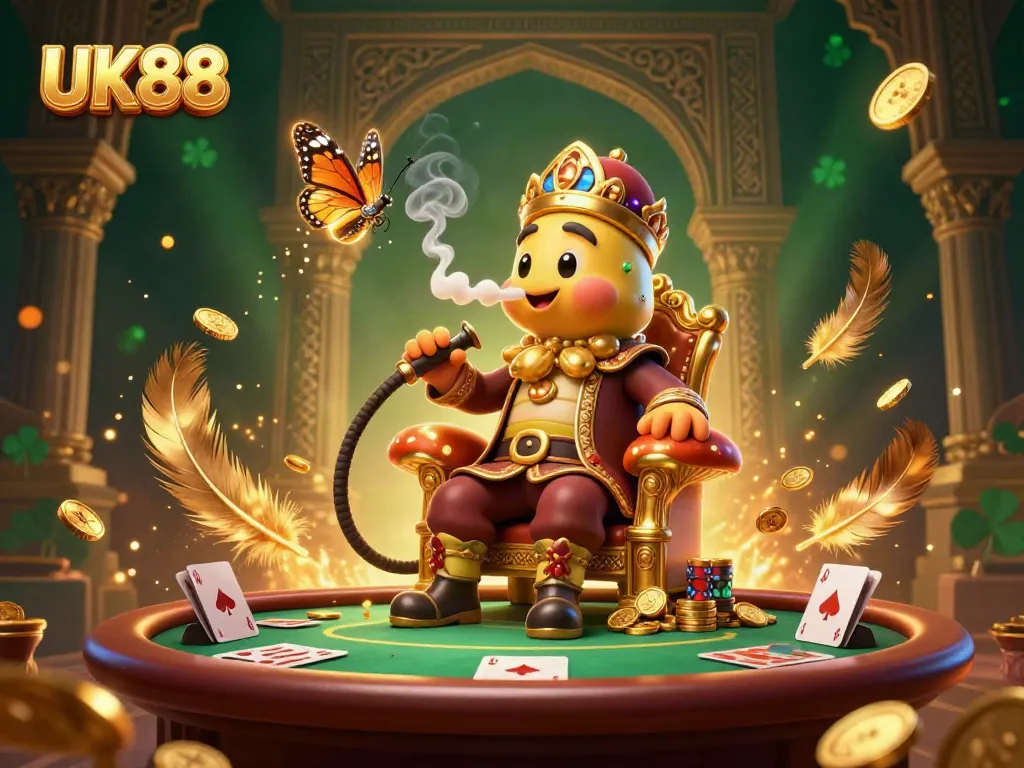 Experience winning strategies at UK88 with a vibrant, immersive casino scene featuring dynamic poker action.