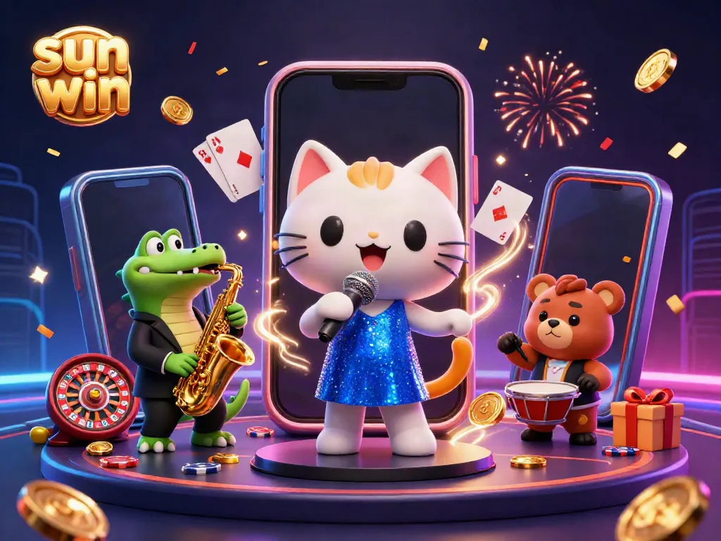 Get ready to win at sun win with vibrant characters bringing the casino experience to life!