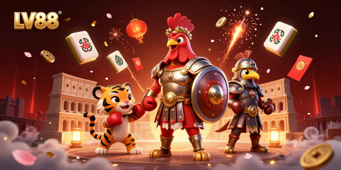 LV88 offers thrilling gambling experiences with explosive casino elements in an immersive 3D illustration.
