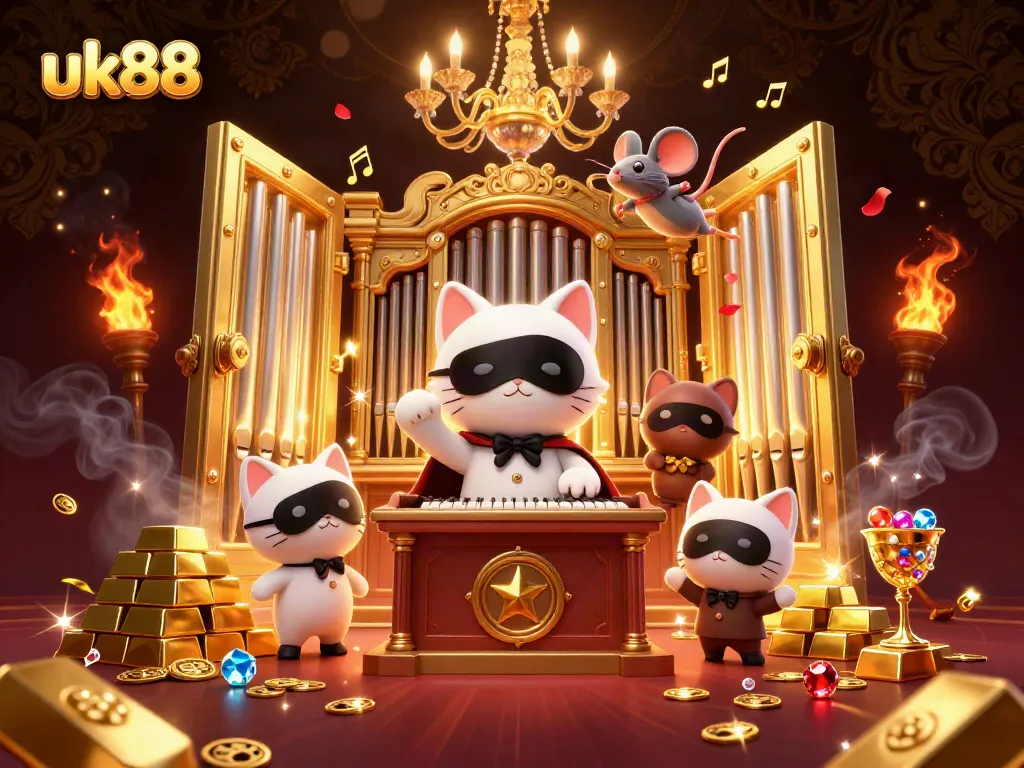 Experience the excitement of uk88 with a lavish casino scene filled with treasures and fun.